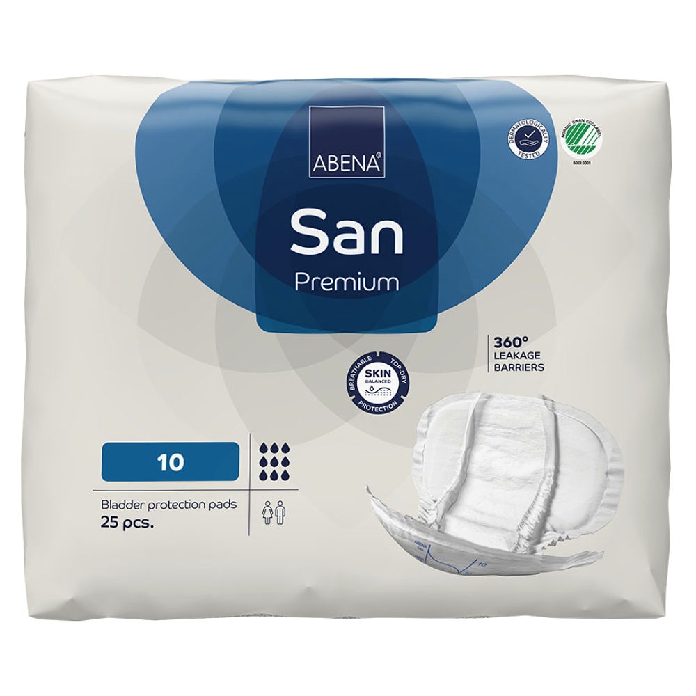 Abena San 10, Premium Inkontinenz Einlagen (25 Stck.)