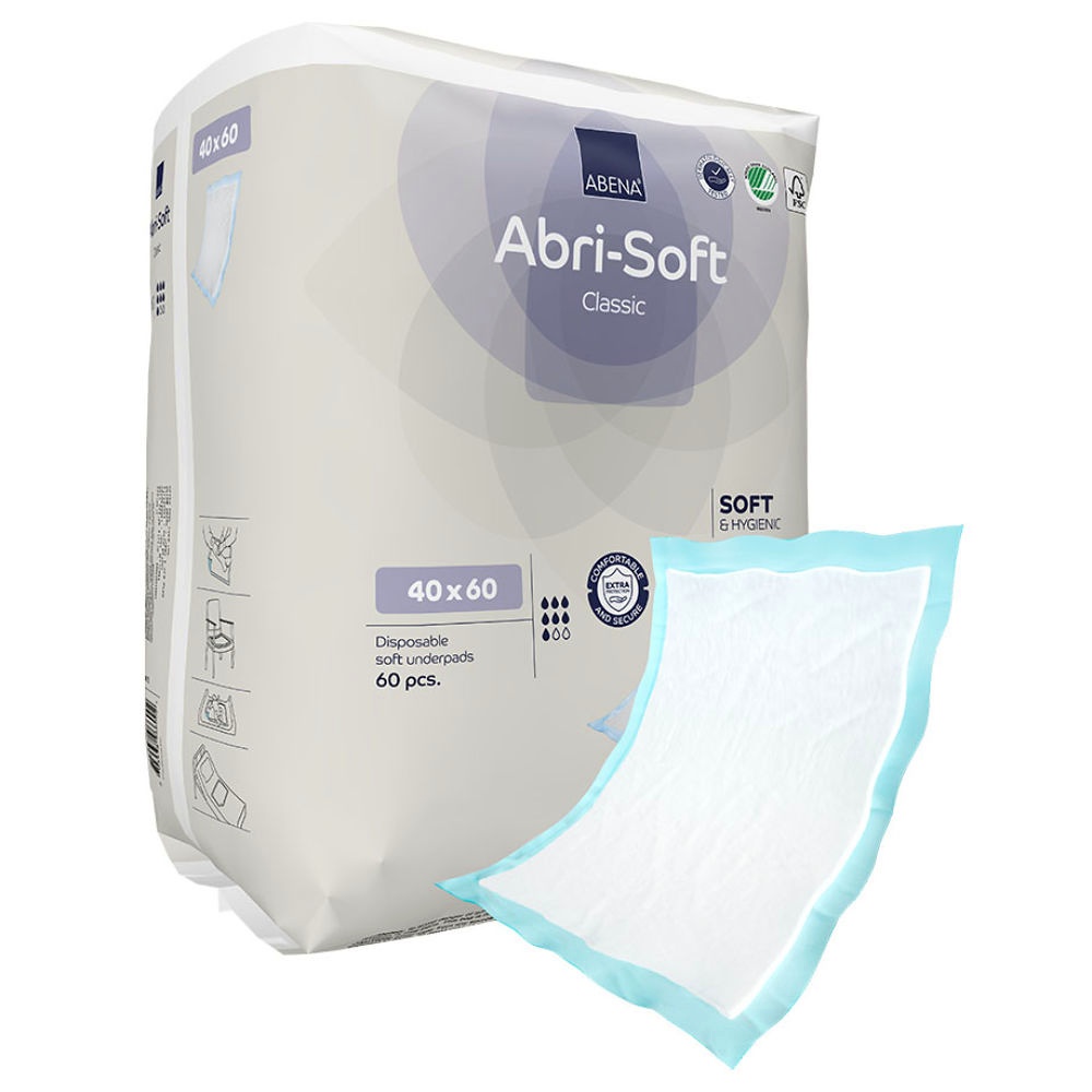 [ABE 4115] Abri-Soft Classic Bettschutzunterlagen 40 x 60 cm (60 Stck.)