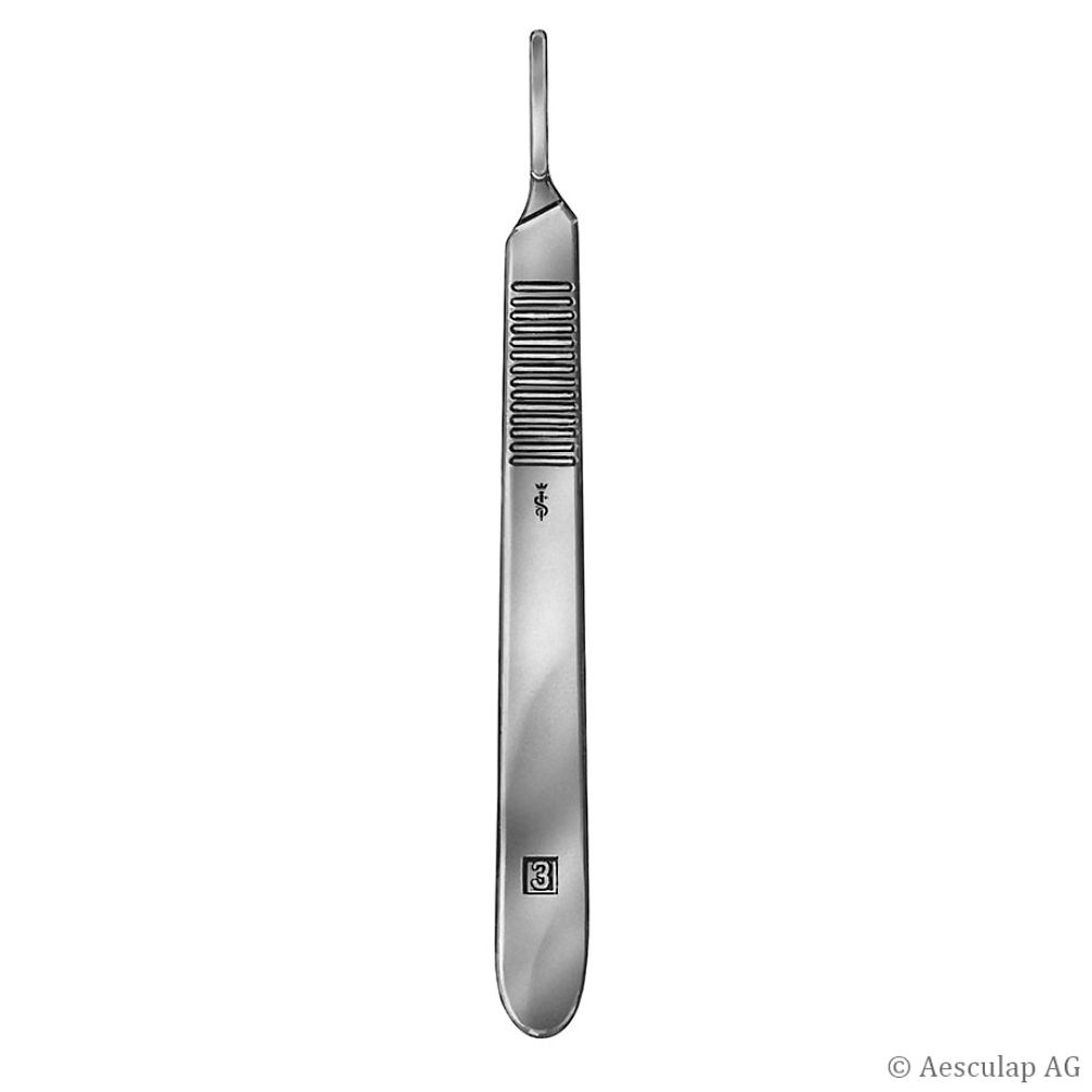Skalpellgriff Nr. 3 Gerade, 12.5 cm