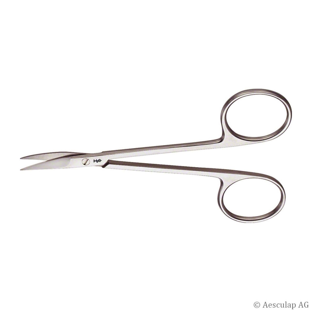 Feine Schere, gebogen, spitz/spitz 11 cm