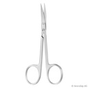 Feine Schere, gebogen, spitz/spitz 12 cm