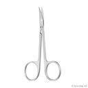 Iris- und Fadenschere, gebogen Spitz/spitz, 11 cm