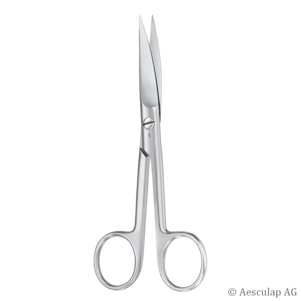 [AES BC444R] Chir. Schere, gebogen, spitz/spitz 14,5 cm