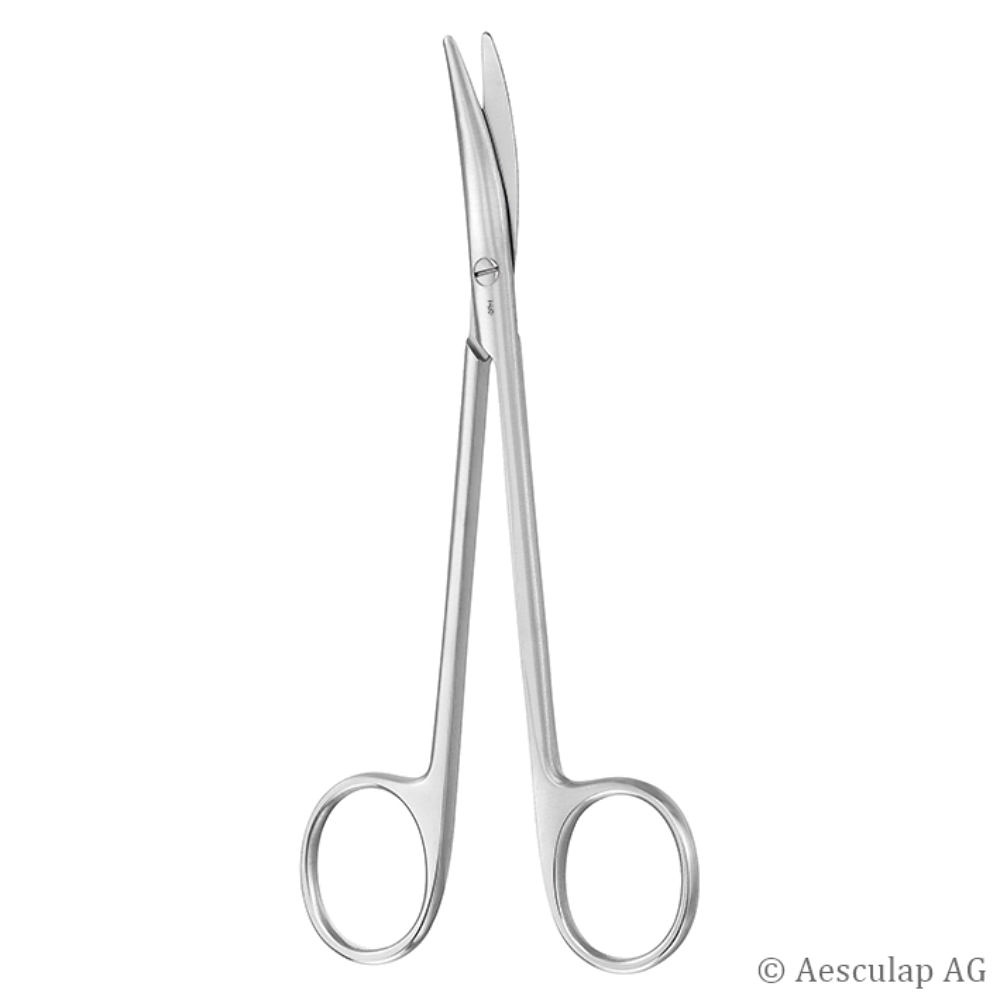 [AES BC605R] Präparierschere Metzenbaum, gebogen 14,5 cm