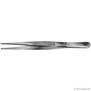 Chir. Pinzette, mittelbreit, 1 x 2 Zähne 13 cm