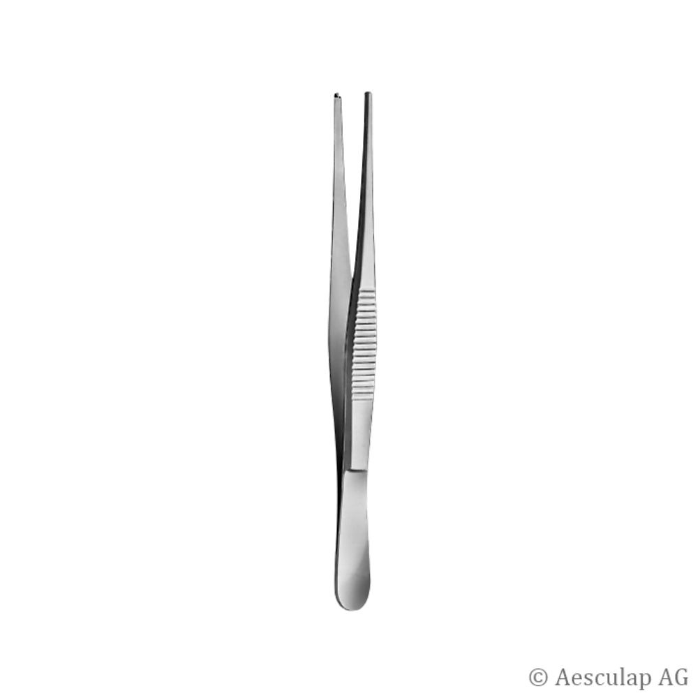 [AES BD557R] Chir. Pinzette standard, 1 x 2 Zähne 14,5 cm