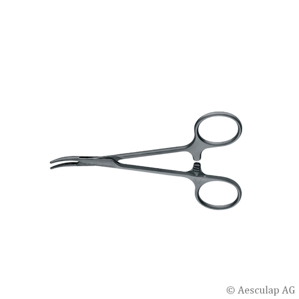 SUSI Mosquitoklemmen Halsted, gebogen 12,5 cm, zum Einmalgebrauch (20 Stck.)