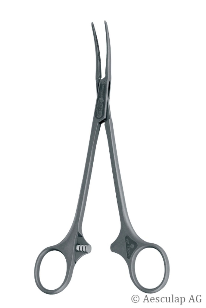 [AES BH197SU] SUSI Arterienklemmen Birkett, gebogen 18,5 cm, zum Einmalgebrauch (20 Stck.)