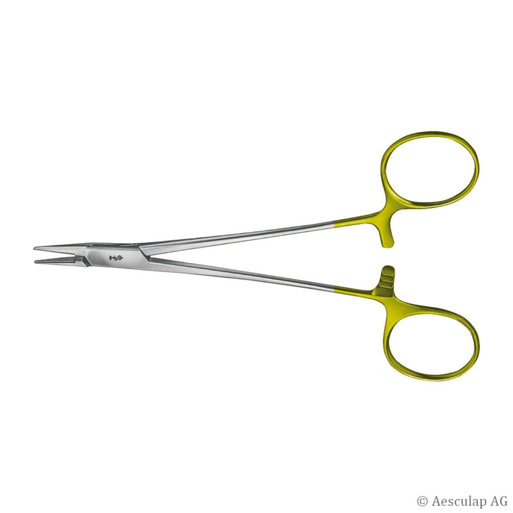 [AES BM013R] DUROGRIP Nadelhalter, Crile-Wood (BABY) Gerade, 15 cm