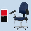 Blutentnahmestuhl mit Kunstleder-Auflagen schwarz (Robuste Konstruktion)