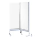 Medizinischer Wandschirm 2-flügelig fahrbar weiß