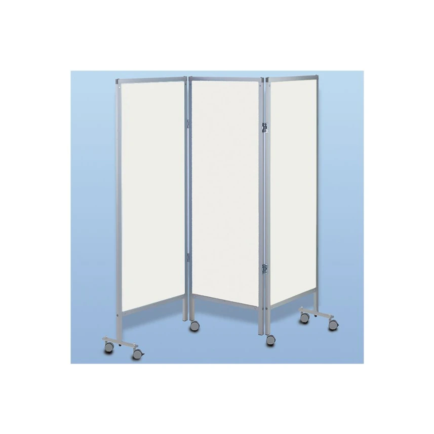 Wandschirm 3-flügelig, fahrbar Farbe: weiß/weiß/weiß