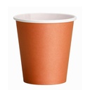Trinkbecher aus Papier, 180 ml / 200 ml Füllmenge, hot orange (50 Stck.)