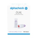 Alphacheck DUAL Sicherheits-Pen-Nadeln 30 G x 5 mm (100 Stck.)