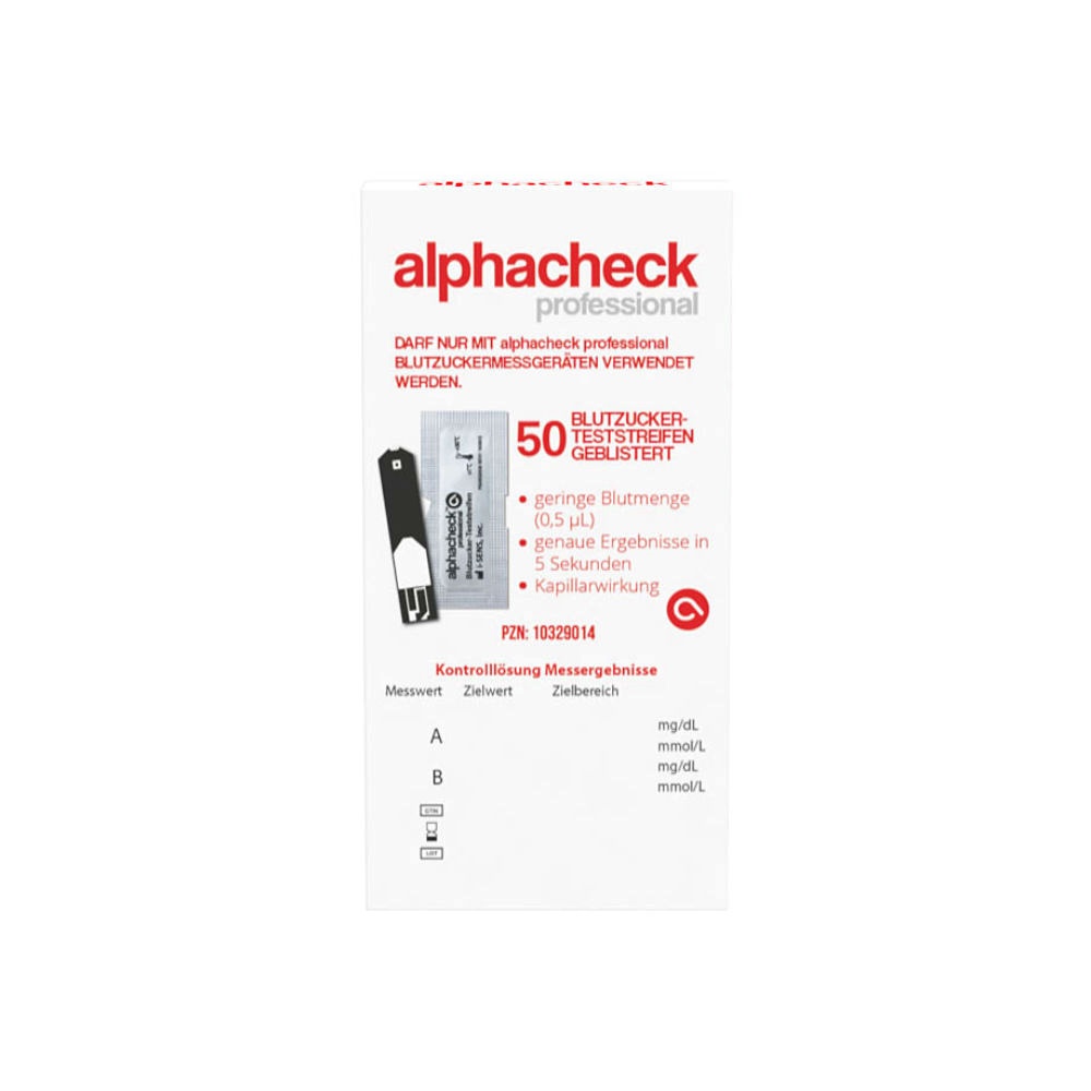[ALP AK-003-BL] Alphacheck professional Teststreifen Einzeln geblistert (50 T.)