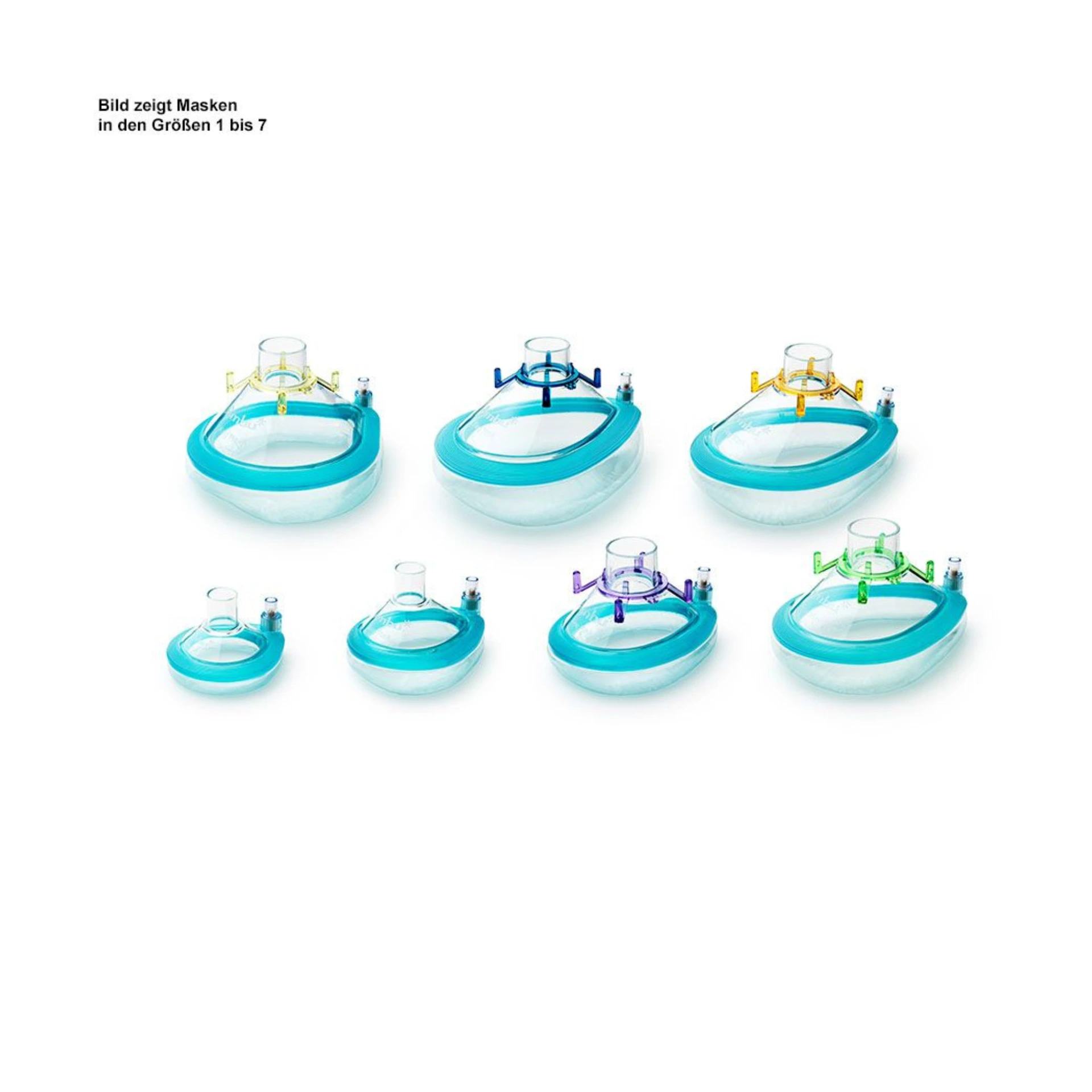 [AMB 1075UH] AMBU King Mask Einmal-Anästhesiemaske Gr. 7, mit Hakenring