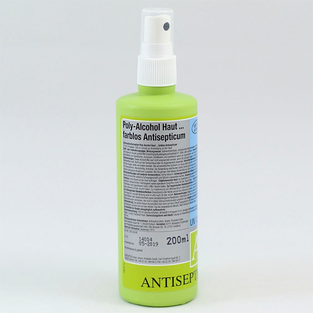 [ANT 1047] Poly-Alcohol 200 ml Haut-Antisepticum farblos