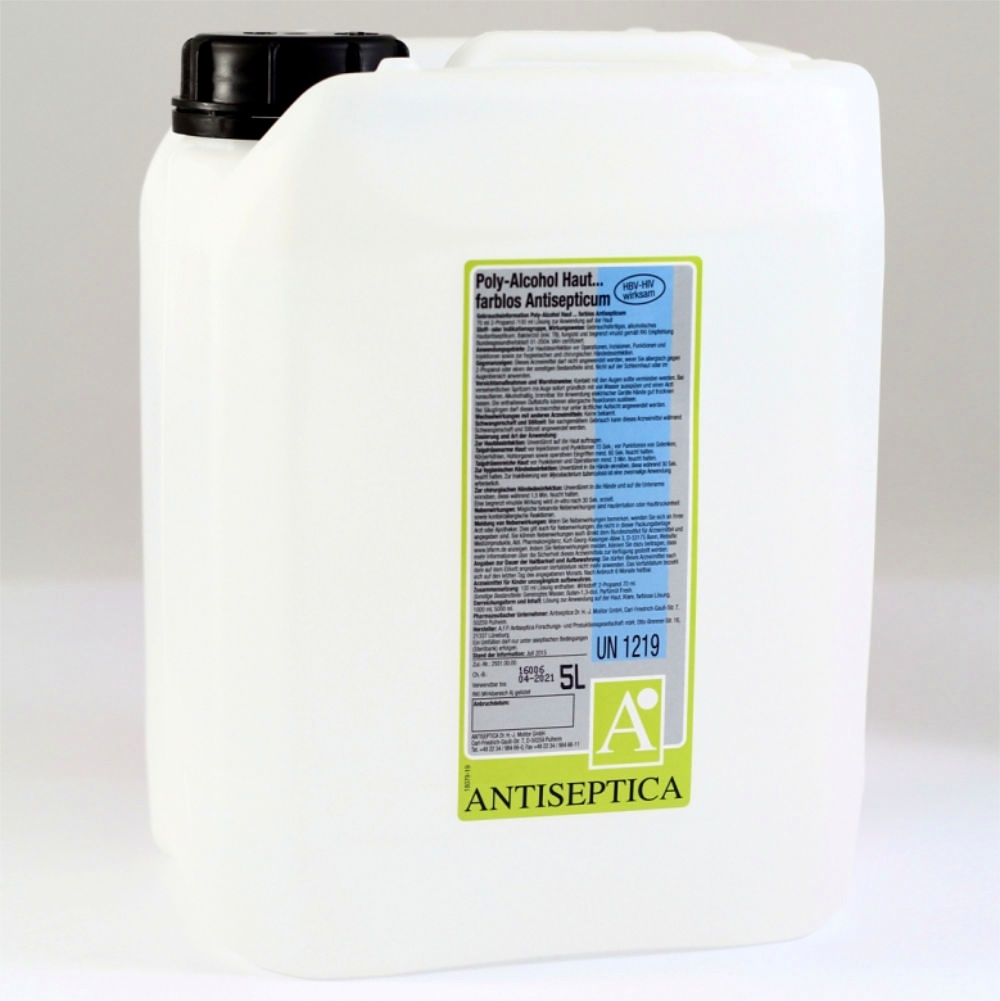 [ANT 1049] Poly-Alcohol 5 Ltr. Haut-Antisepticum farblos