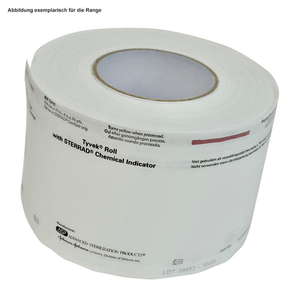 Tyvek Steri-Rolle mit STERRAD Chemo-Indikator 0,2 m x 70 m