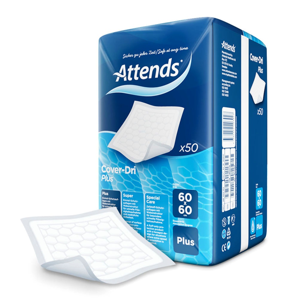 [ATT 203934] Attends Cover-Dri Plus 60 x 60 cm Krankenunterlagen (4 x 50 Stck.)