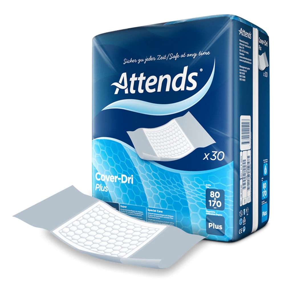 [ATT 204030] Attends Cover-Dri Plus 80 x 170 cm Krankenunterlagen (4 x 30 Stck.)