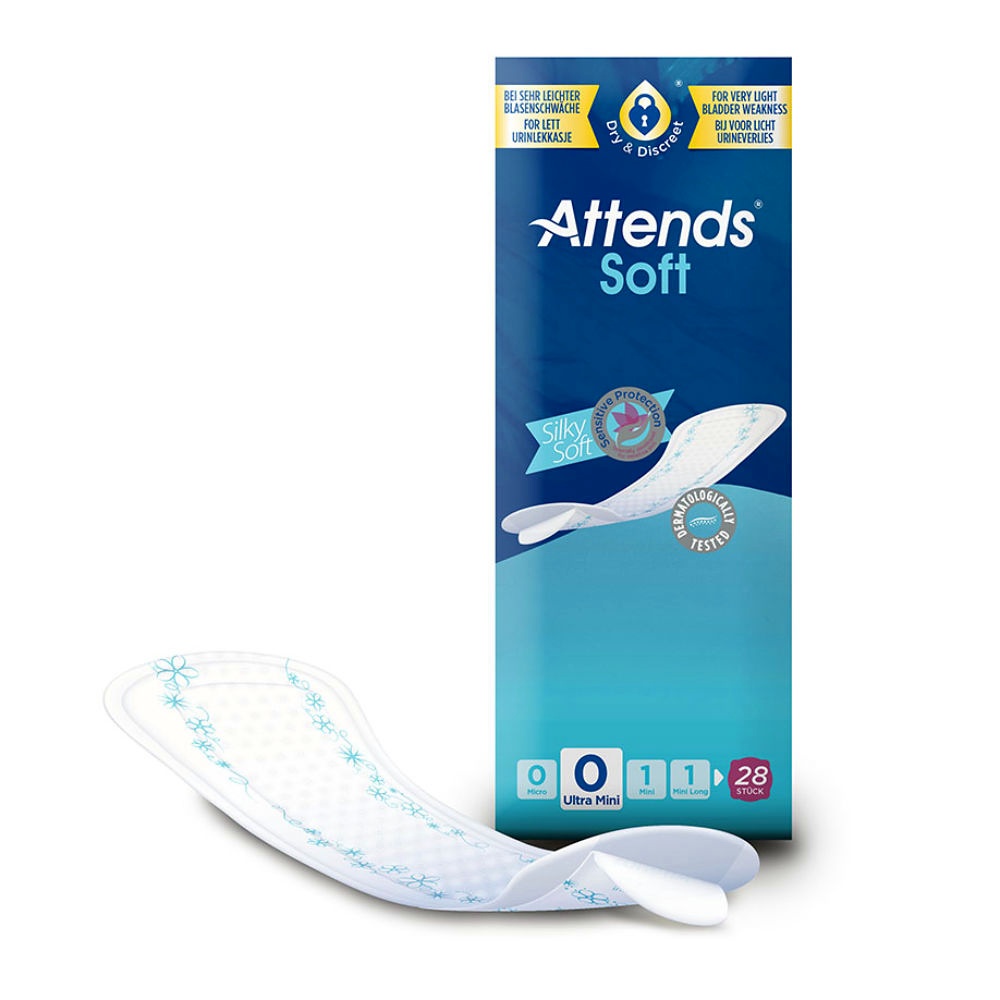 [ATT 205075] Attends Soft 0 Ultra Mini Inkontinenzeinlagen (8 x 28 Stck.)
