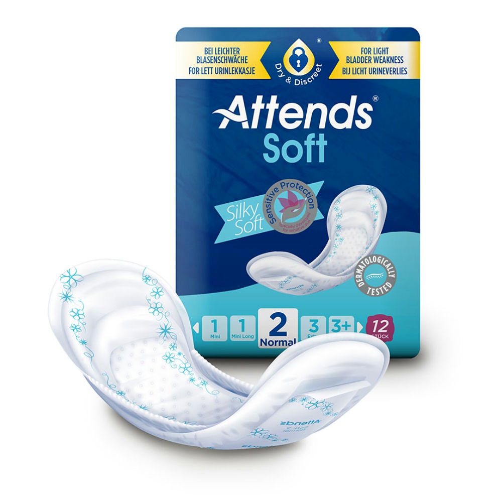 [ATT 207239] Attends Soft 2 Normal Inkontinenzeinlagen (12 Stck.)