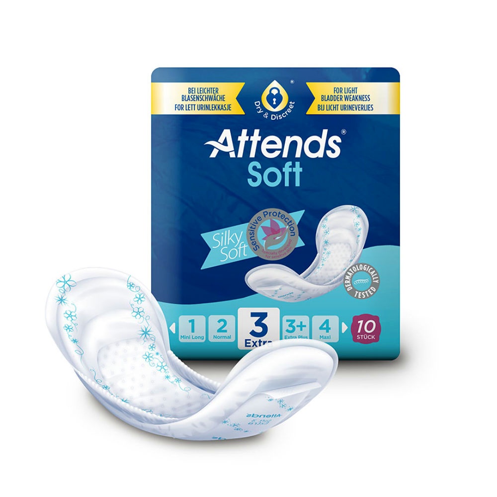 [ATT 207260] Attends Soft 3 Extra Inkontinenzeinlagen (8 x 10 Stck.)