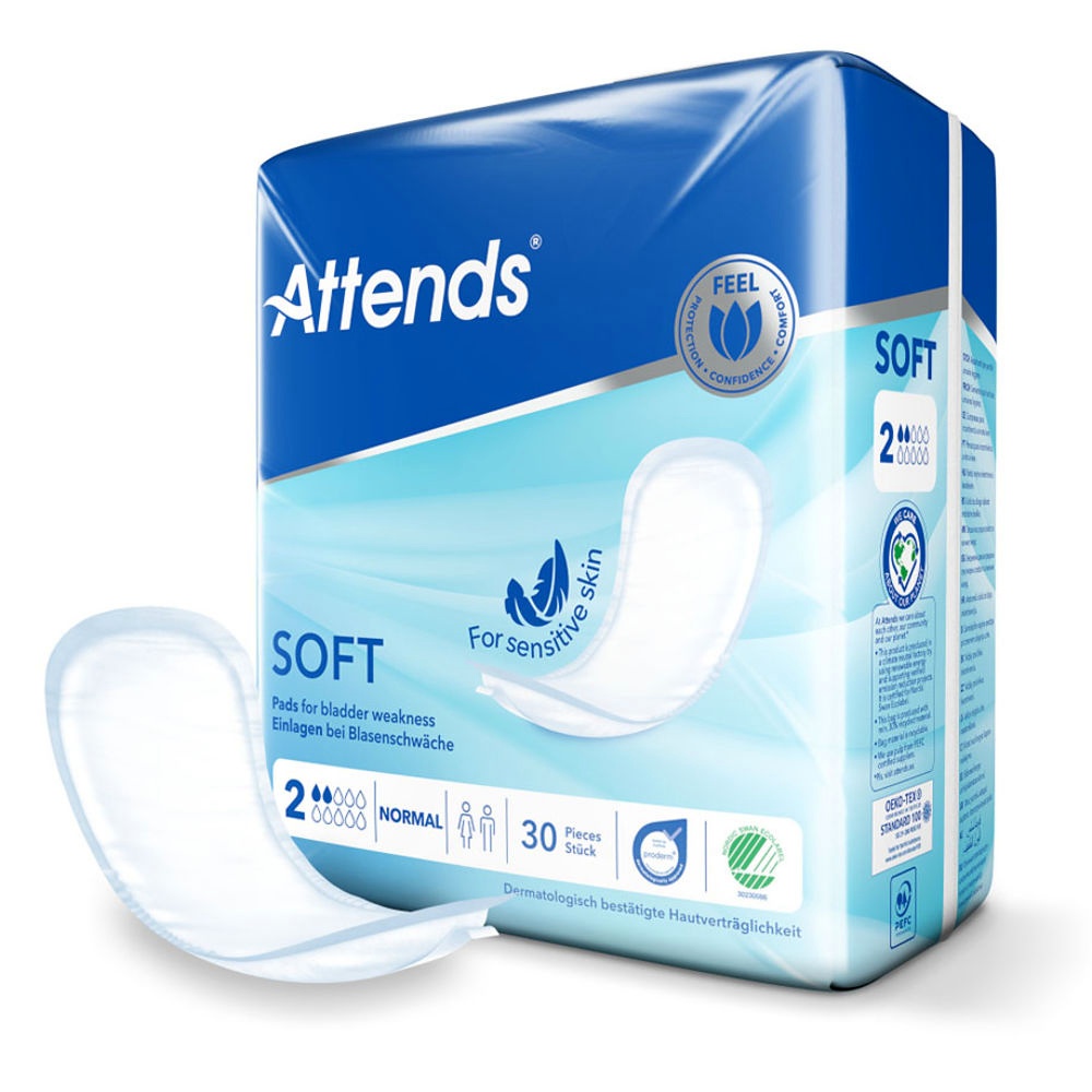Attends Soft 2 Normal Inkontinenzeinlagen (30 Stck.)