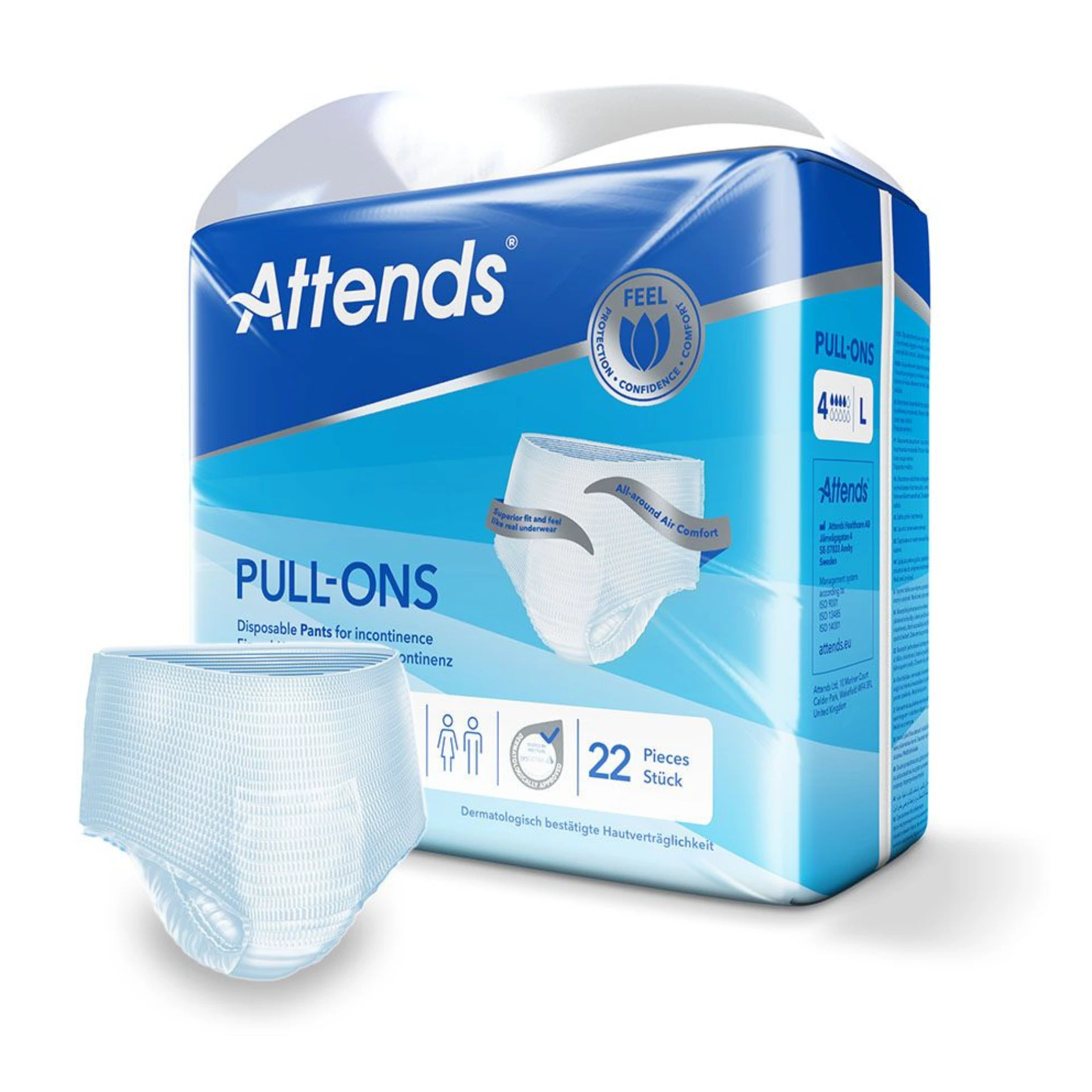 Attends Pull-Ons 4 L Einweghosen (4 x 22 Stck.)