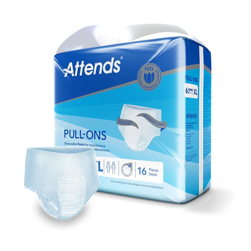 [ATT 211885] Attends Pull-Ons 6 XL Einweghosen (4 x 16 Stck.)