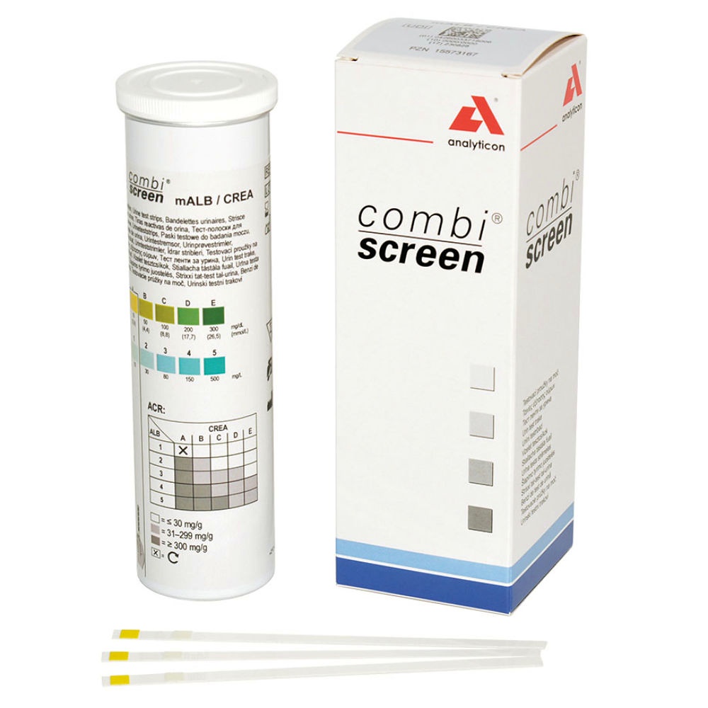 [AYN 94025] CombiScreen mALB / CREA Harnteststreifen (25 Stck.)
