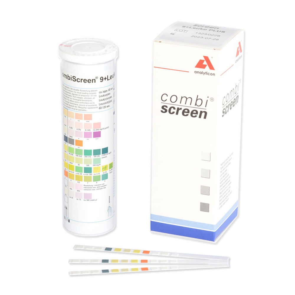 CombiScreen 9 + L PLUS Harnteststreifen (50 T.)