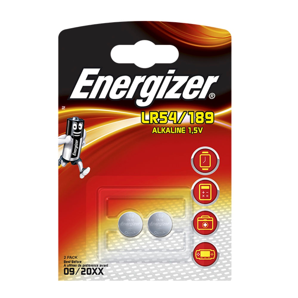 [BAT 639320] Energizer Spezialbatterie 189 Typ LR54 1,5 V (2er Pack)