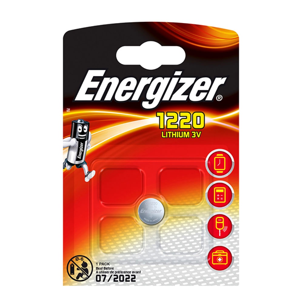 Energizer CR1220 Lithium Knopfzelle 3V