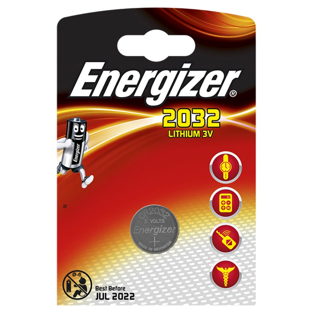 [BAT E301021302] Energizer Batterie Typ CR2032, 3 V