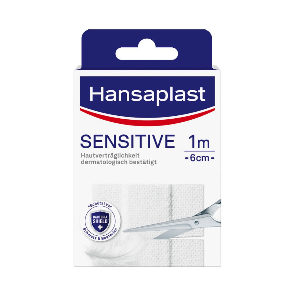 [BDF 46040] Hansaplast Sensitive Wundschnellverband Weiß, 1 m x 6 cm