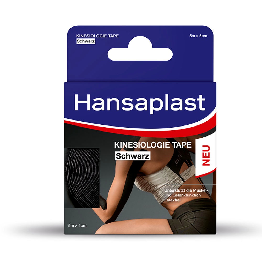[BDF 48394] Hansaplast Kinesiologie Tape schwarz 5 cm x 5 m