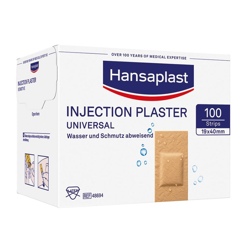 [BDF 48694] Hansaplast Universal Water Resistant Injektionspfl., 1,9 x 4 cm (100 Stck.)