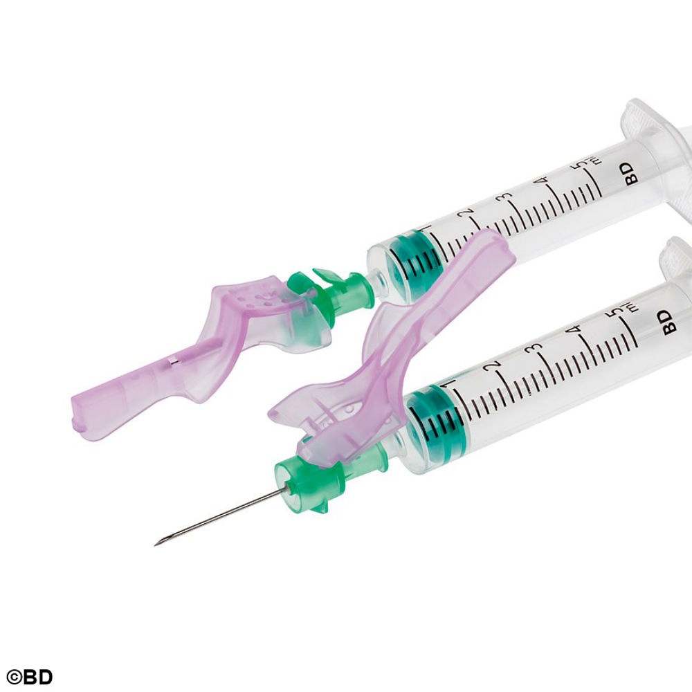 BD Eclipse Sicherheitsinjektionskanülen 21 G x 1'', 0,80 x 25 mm (100 Stck.)