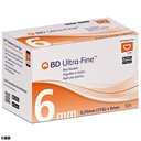 BD Ultra-Fine Pen-Nadeln 31 G 0,25 x 6 mm (105 Stck.)