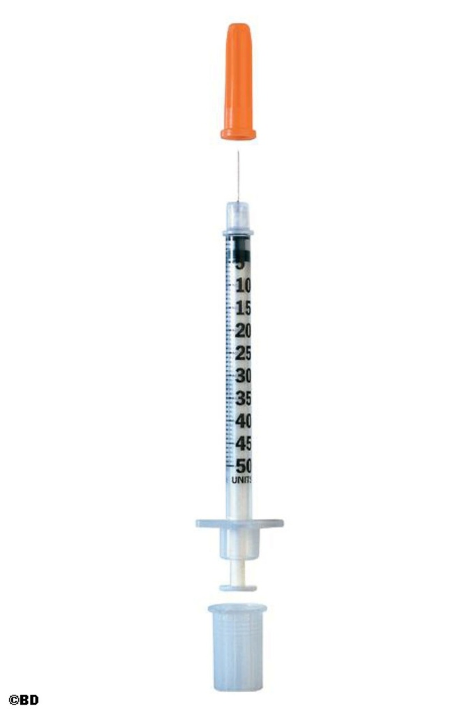 [BEC 324824] BD Micro-Fine+ Insulinspritzen 0,5 ml, U-100 (100 Stck.)