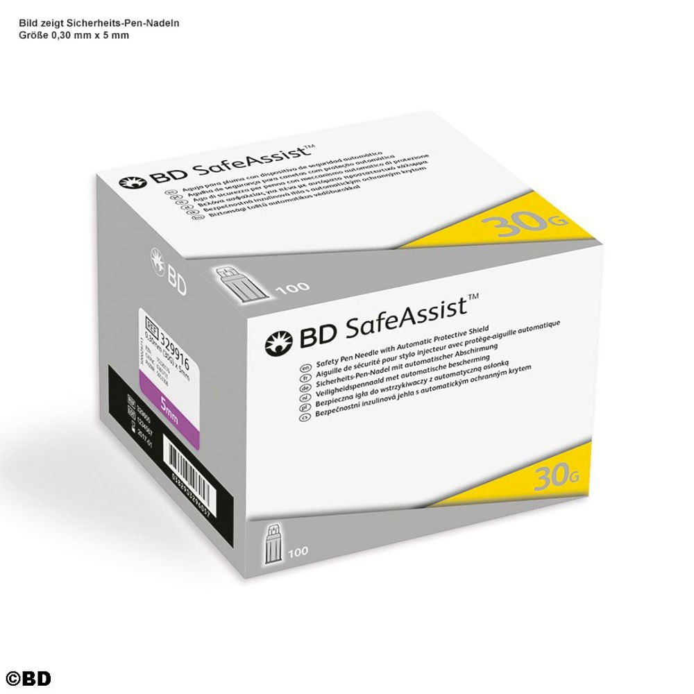 BD SafeAssist Sicherheits-Pen-Nadeln 0,30 x 8 mm (100 Stck.)