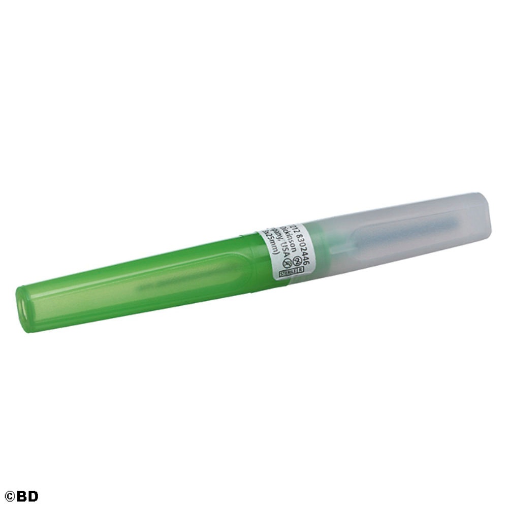[BEC 360213] BD Vacutainer Precisionglide-Kanüle 0,8 x 38 mm, 21 G 1 1/2'', grün