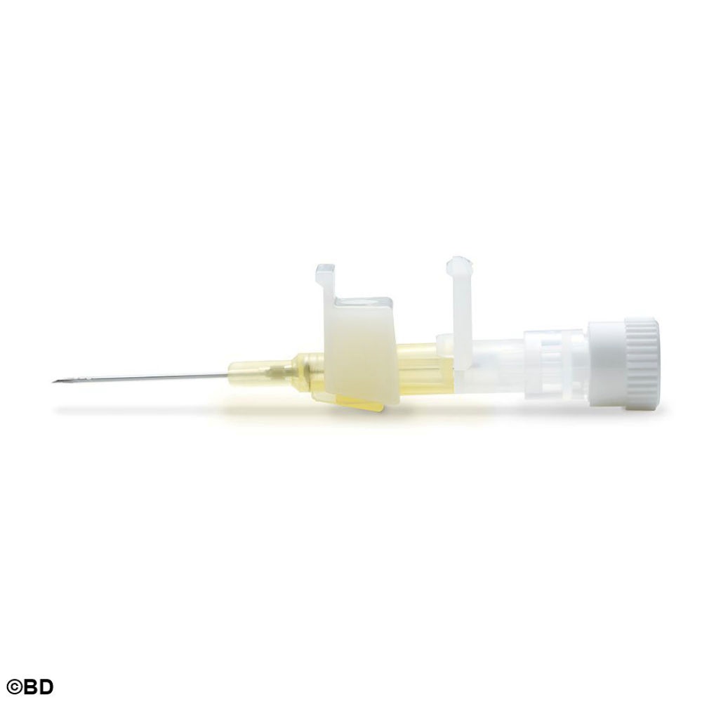 Neoflon Pro Venenverweilkatheter mit Flügeln, 24 G, 0,72 x 19 mm, gelb