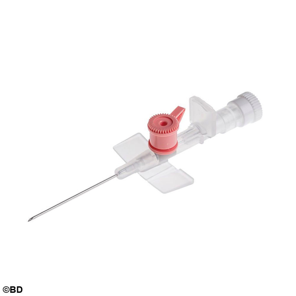 [BEC 391452] Venflon Venenverweilkatheter mit Zuspritzventil, 20 G, 1,0 x 32 mm, rosa