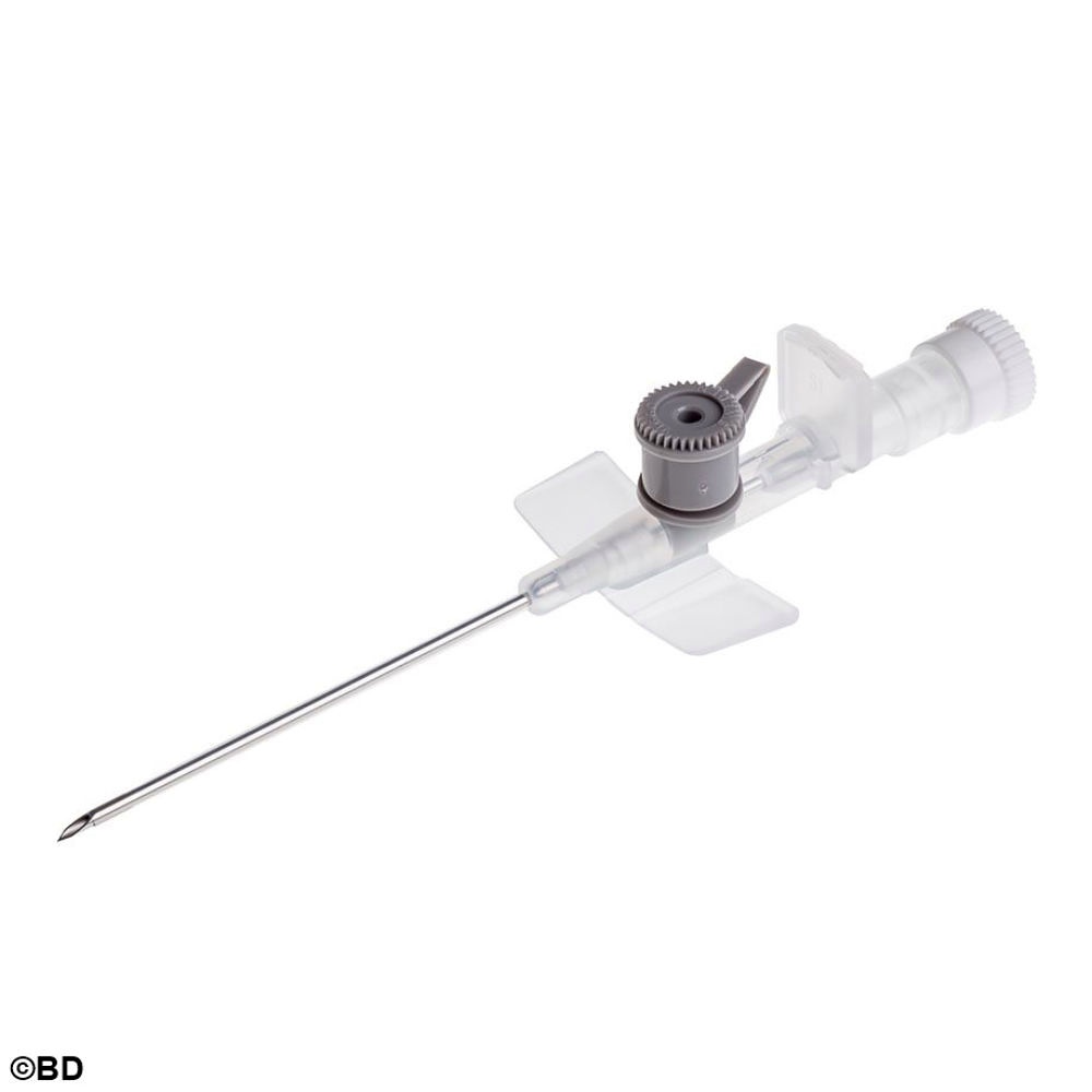 [BEC 391455] Venflon Venenverweilkatheter mit Zuspritzventil, 16 G, 1,7 x 45 mm, grau