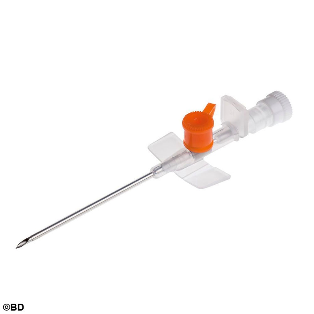 [BEC 391456] Venflon Venenverweilkatheter mit Zuspritzventil, 14 G 2,0 x 45 mm, orange