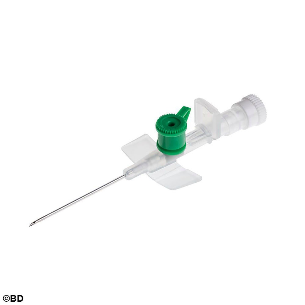 [BEC 391457] Venflon Venenverweilkatheter mit Zuspritzventil, 18 G, 1,2 x 32 mm, grün