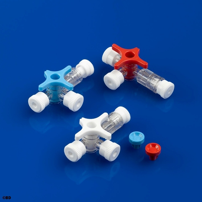 [BEC 394601] BD Connecta Plus 3 Dreiwegehahn Ohne Schlauch, weiß
